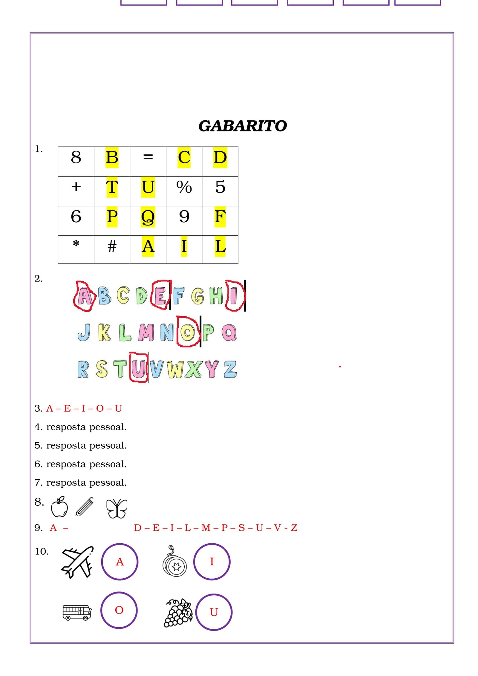 Avaliação diagnostica - 1º ano-10
